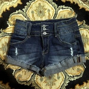 Vanilla Star Distressed Jean Shorts size 3